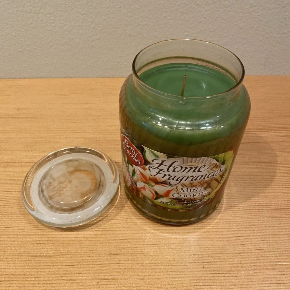 NOS‎ 2003 Betty Crocker Home Fragrances Scented Candle MINT COOKIES 32oz.